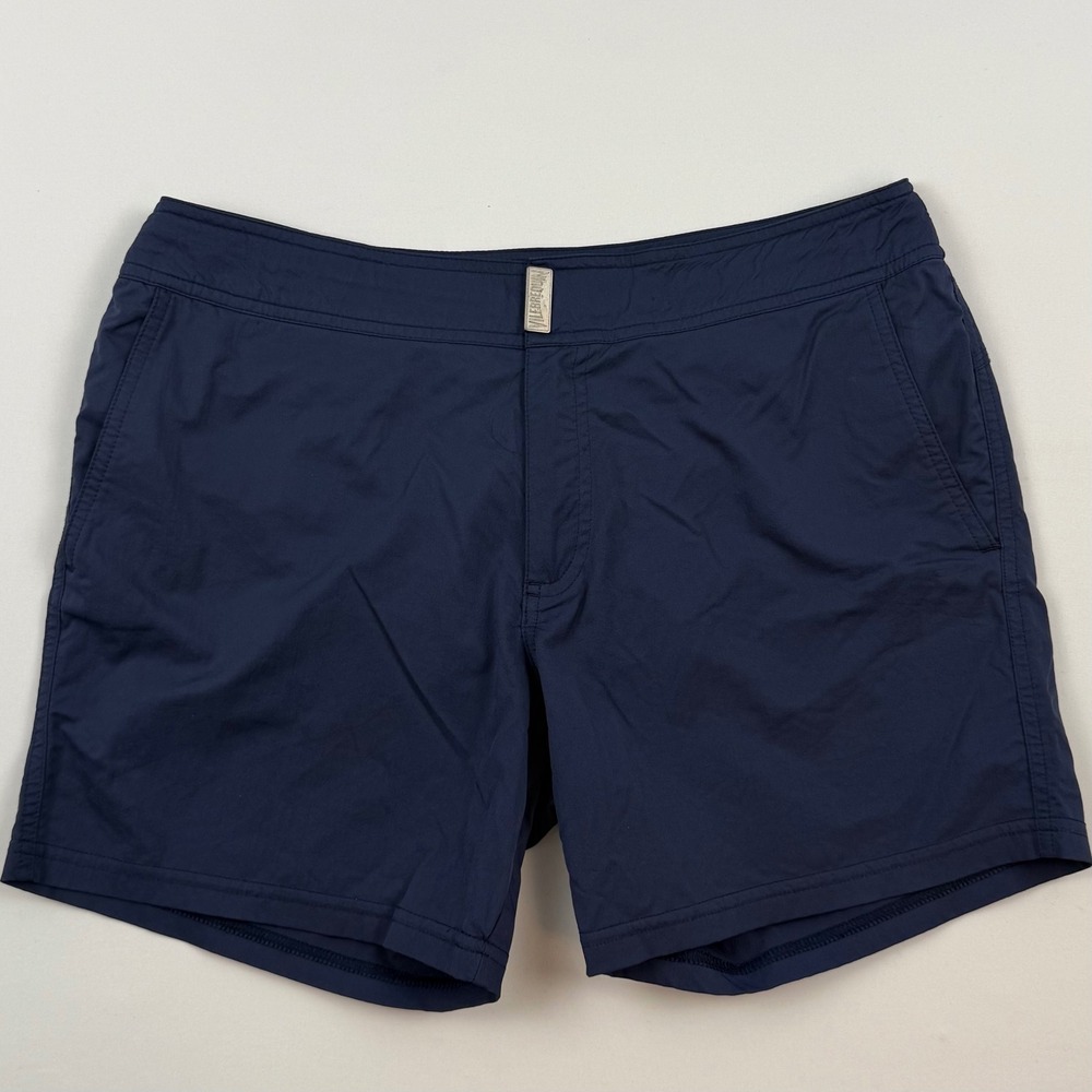 Vilebrequin Mens Navy Blue Swim Trunks Size M St-Tropez Board Shorts Drawstring